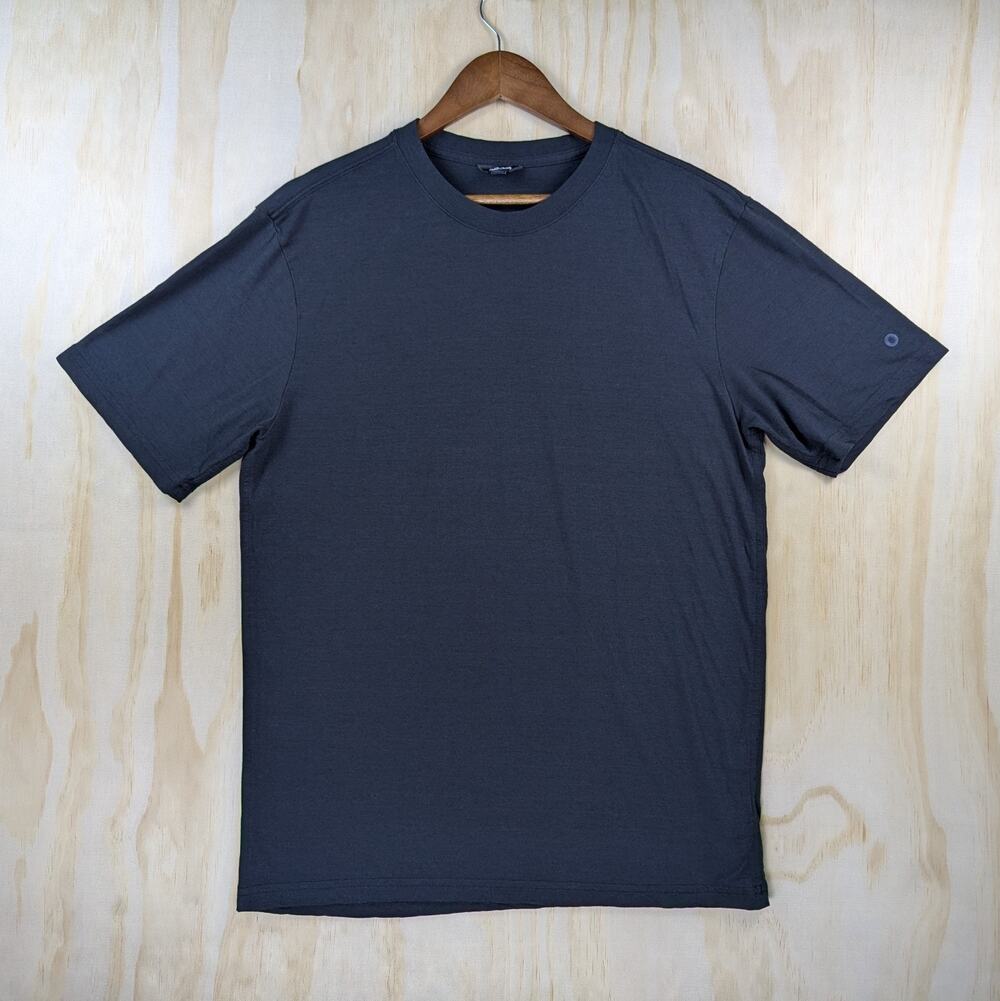 Allbirds Men's Large The TrinoXO Tee Black Short Sleeve Lyocell Merino Wool